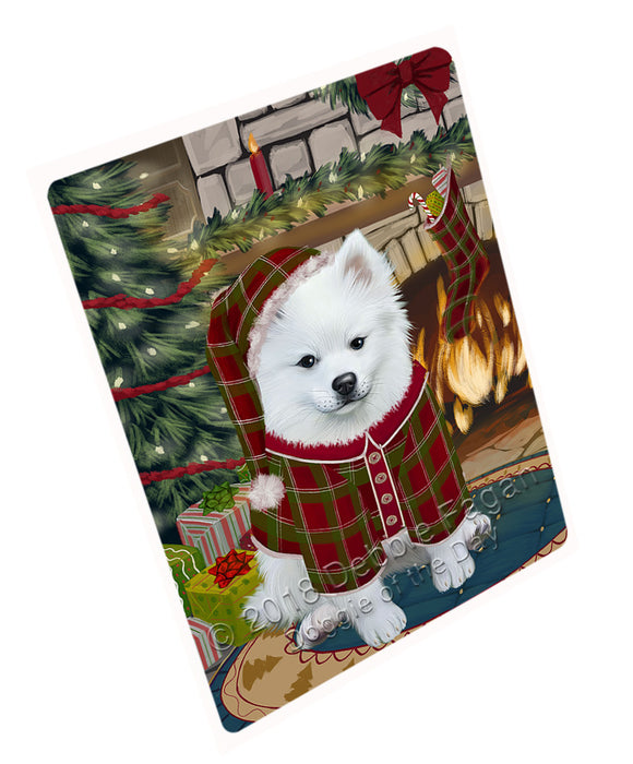 The Stocking was Hung American Eskimo Dog Large Refrigerator / Dishwasher Magnet RMAG93228