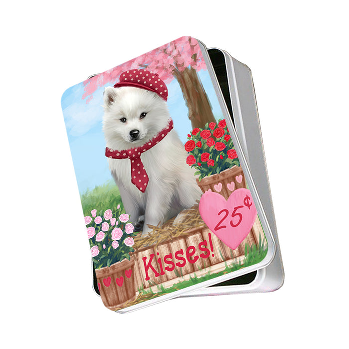 Rosie 25 Cent Kisses American Eskimo Dog Photo Storage Tin PITN55730