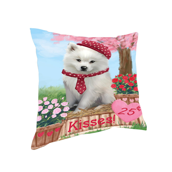 Rosie 25 Cent Kisses American Eskimo Dog Pillow PIL72076