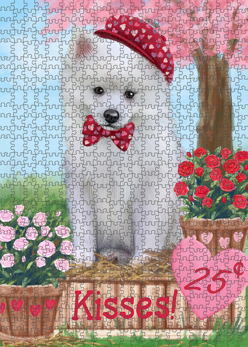 Rosie 25 Cent Kisses American Eskimo Dog Puzzle with Photo Tin PUZL91356