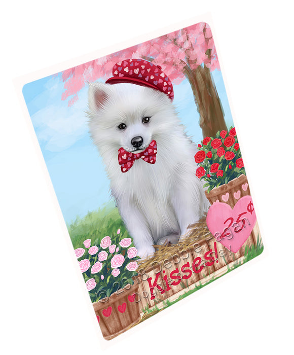 Rosie 25 Cent Kisses American Eskimo Dog Cutting Board C72501