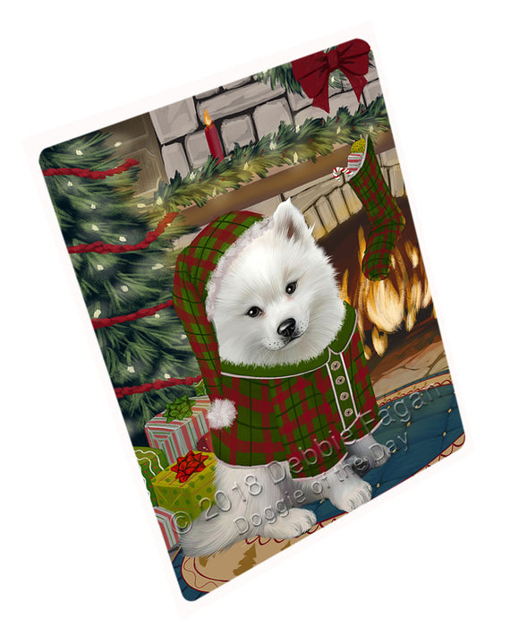 The Stocking was Hung American Eskimo Dog Magnet MAG70620 (Small 5.5" x 4.25")