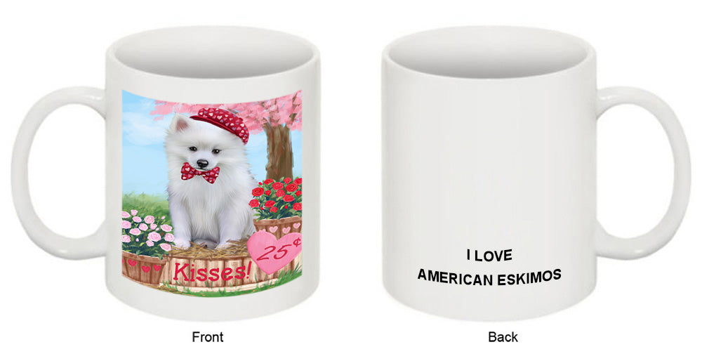 Rosie 25 Cent Kisses American Eskimo Dog Coffee Mug MUG51186