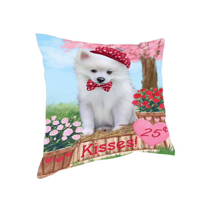 Rosie 25 Cent Kisses American Eskimo Dog Pillow PIL72080