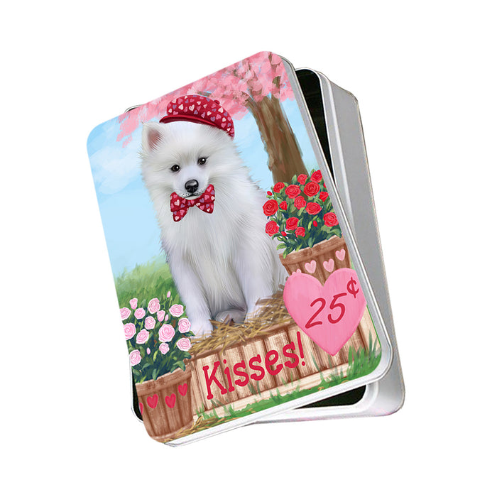 Rosie 25 Cent Kisses American Eskimo Dog Photo Storage Tin PITN55731