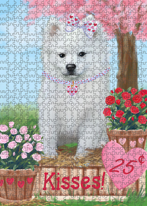 Rosie 25 Cent Kisses American Eskimo Dog Puzzle with Photo Tin PUZL91360