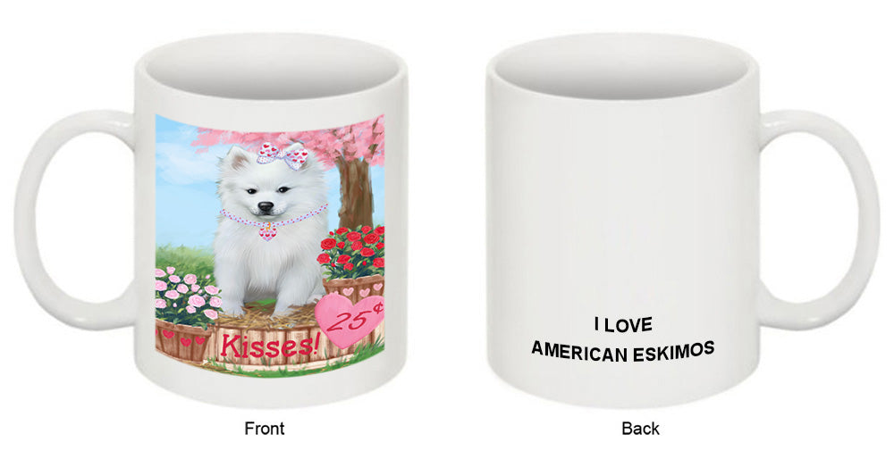 Rosie 25 Cent Kisses American Eskimo Dog Coffee Mug MUG51187
