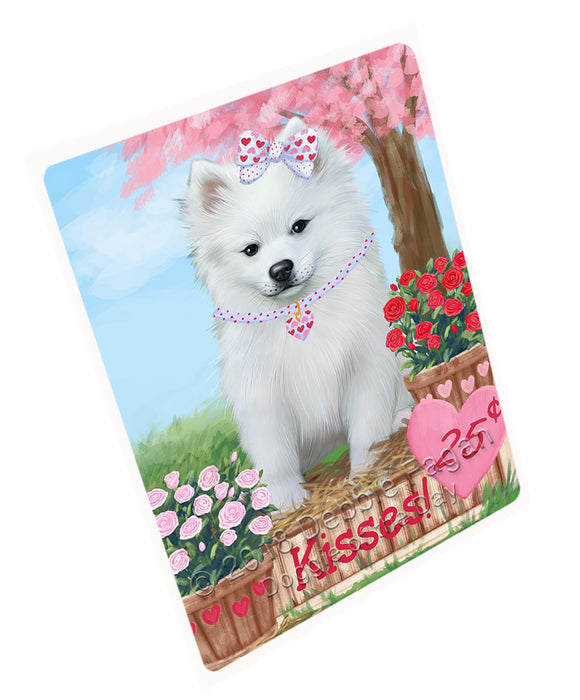 Rosie 25 Cent Kisses American Eskimo Dog Cutting Board C72504