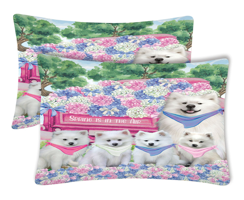 American Eskimo Pillow Case: Explore a Variety of Designs, Custom, Personalized, Soft and Cozy Pillowcases Set of 2, Gift for Dog and Pet Lovers