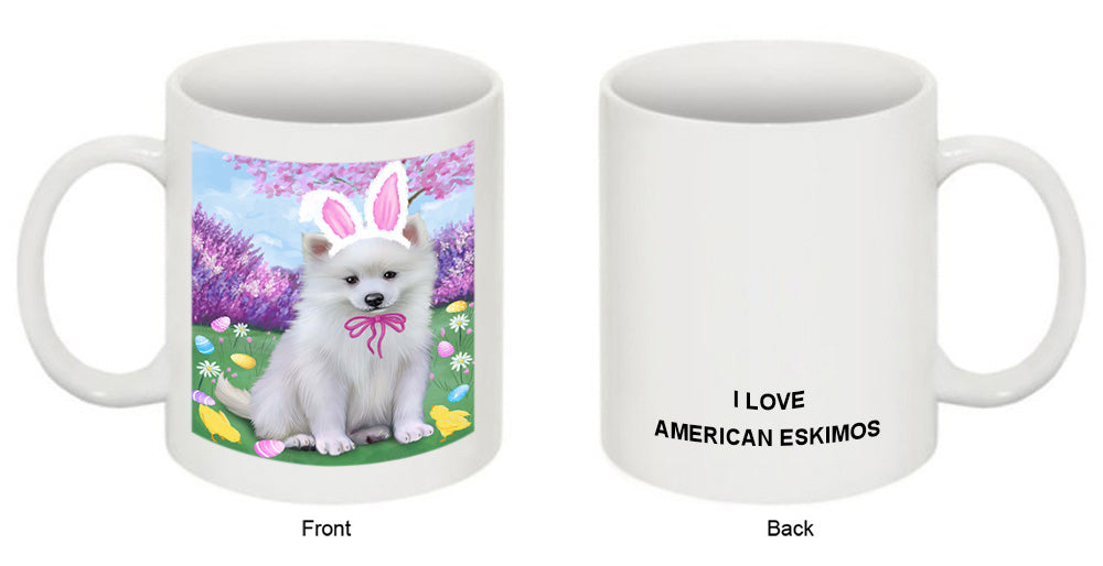 Easter Holiday American Eskimo Dog Coffee Mug MUG49629