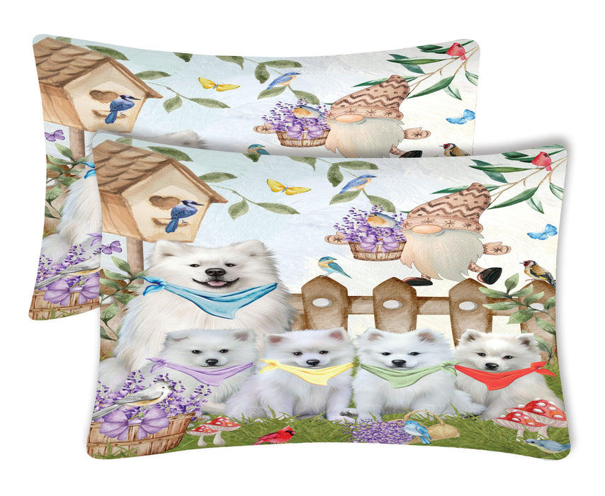 American Eskimo Pillow Case with a Variety of Designs, Custom, Personalized, Super Soft Pillowcases Set of 2, Dog and Pet Lovers Gifts