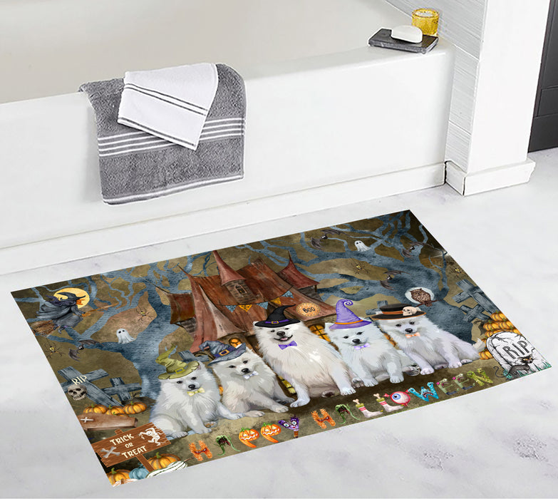 American Eskimo Anti-Slip Bath Mat, Explore a Variety of Designs, Soft and Absorbent Bathroom Rug Mats, Personalized, Custom, Dog and Pet Lovers Gift