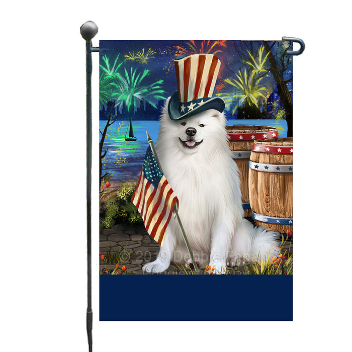 Personalized 4th of July Firework American Eskimo Dog Custom Garden Flags GFLG-DOTD-A57729