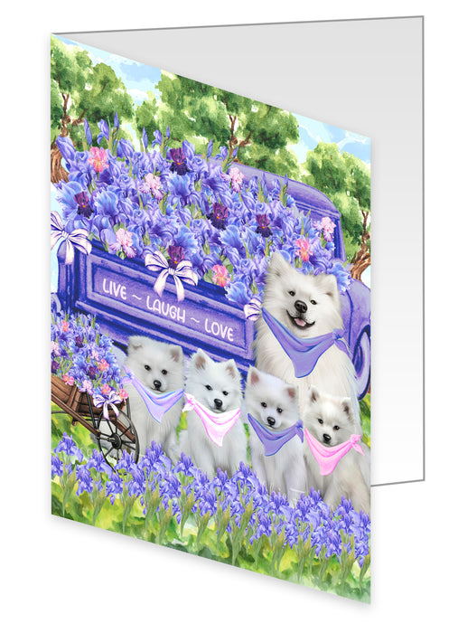 American Eskimo Greeting Cards & Note Cards: Invitation Card with Envelopes Multi Pack, Personalized, Explore a Variety of Designs, Custom, Dog Gift for Pet Lovers