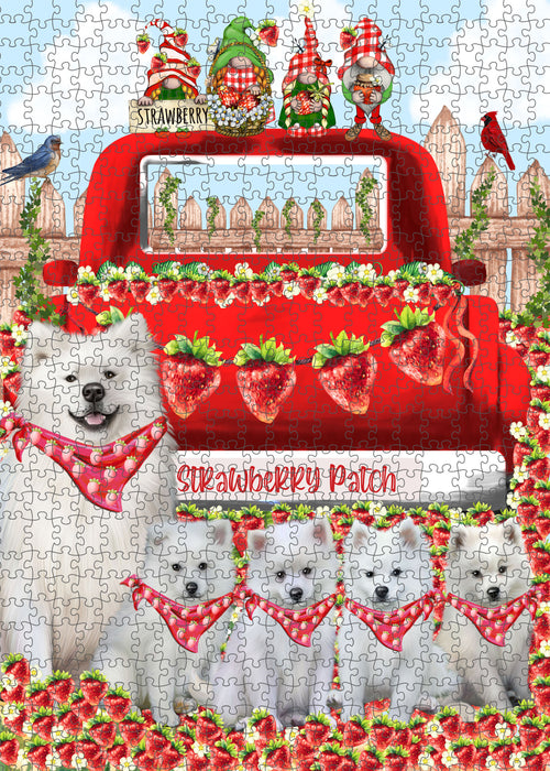 American Eskimo Jigsaw Puzzle: Explore a Variety of Designs, Interlocking Halloween Puzzles for Adult, Custom, Personalized, Pet Gift for Dog Lovers