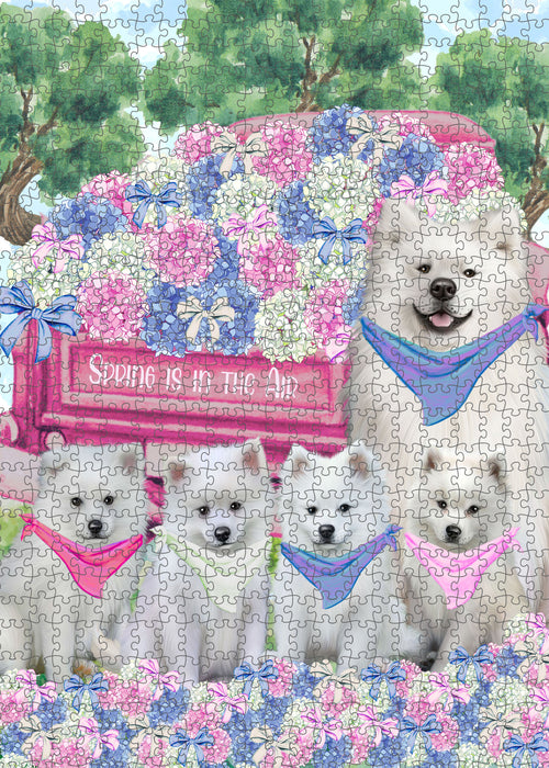 American Eskimo Jigsaw Puzzle: Interlocking Puzzles Games for Adult, Explore a Variety of Custom Designs, Personalized, Pet and Dog Lovers Gift