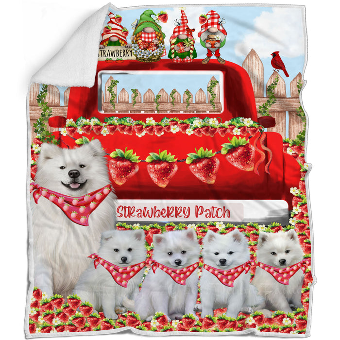American Eskimo Bed Blanket, Explore a Variety of Designs, Personalized, Throw Sherpa, Fleece and Woven, Custom, Soft and Cozy, Dog Gift for Pet Lovers
