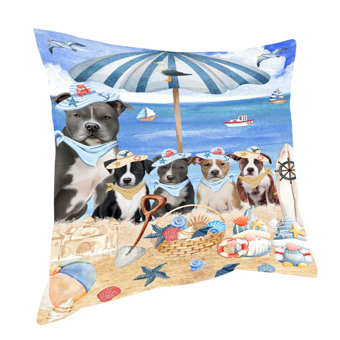 American Staffordshire Terrier Pillow: Explore a Variety of Designs, Custom, Personalized, Throw Pillows Cushion for Sofa Couch Bed, Gift for Dog and Pet Lovers