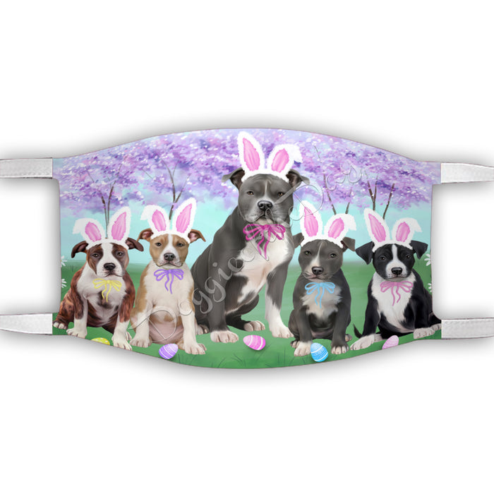 Easter Holiday American Staffordshire Dogs Face Mask FM49567