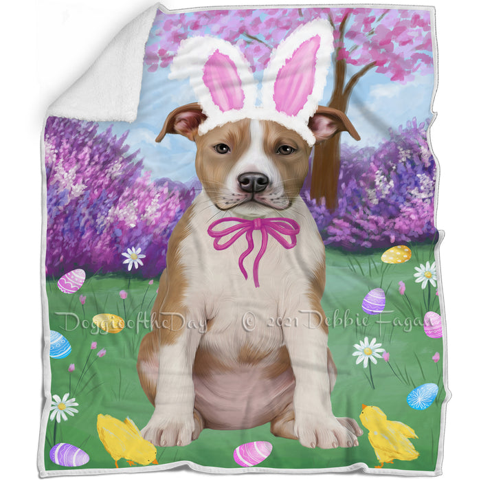 Easter Holiday American Staffordshire Terrier Dog Blanket BLNKT131466