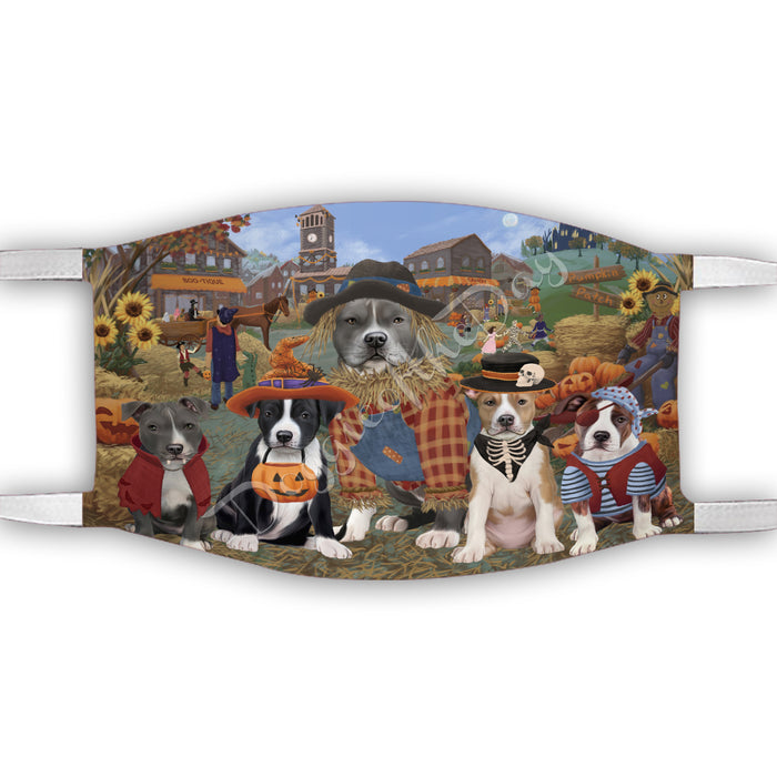 Halloween 'Round Town American Staffordshire Dogs Face Mask FM49917