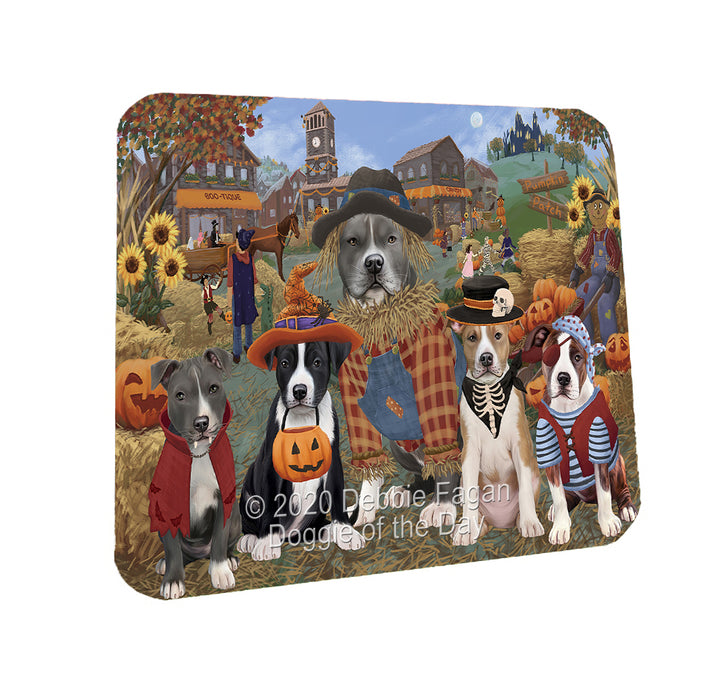 Halloween 'Round Town American Staffordshire Dogs Coasters Set of 4 CSTA57900
