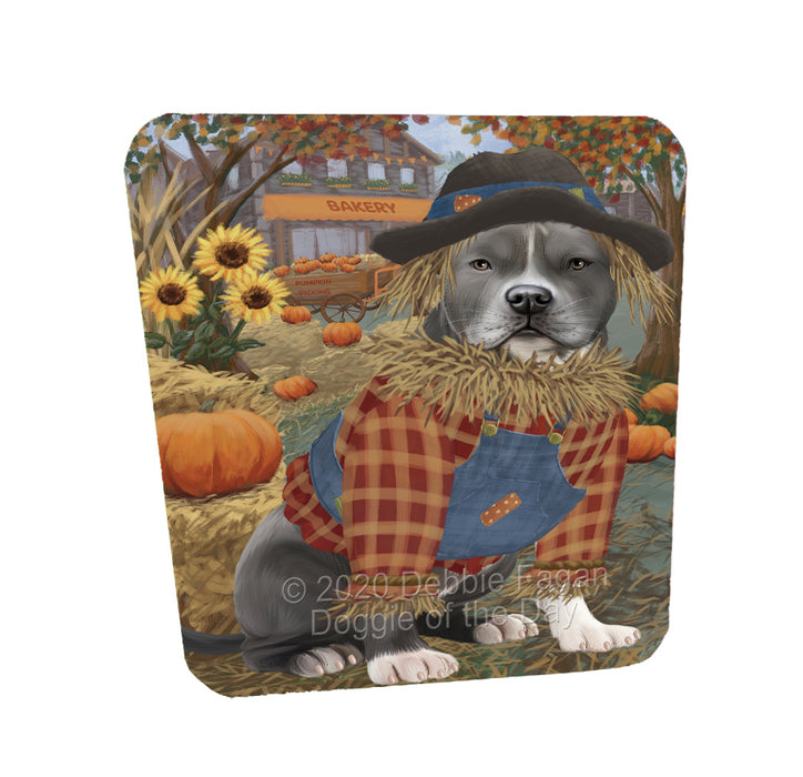 Halloween 'Round Town American Staffordshire Dogs Coasters Set of 4 CSTA57827