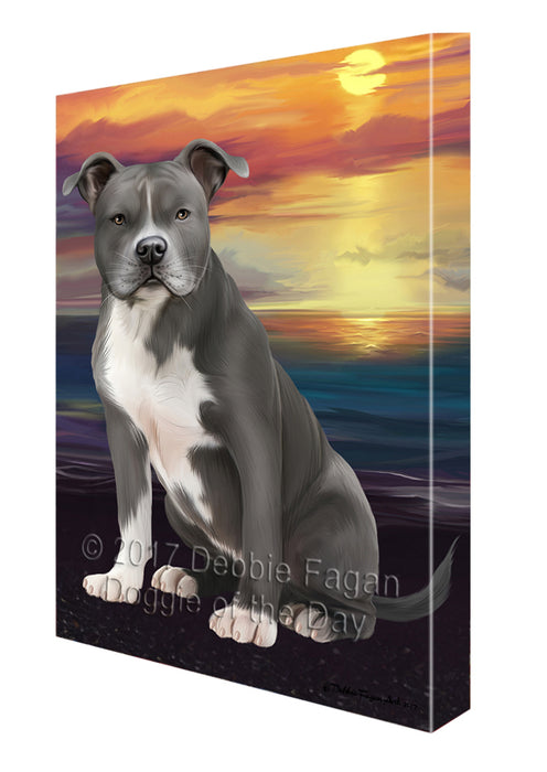 American Staffordshire Terrier Dog Canvas Wall Art CVS51699