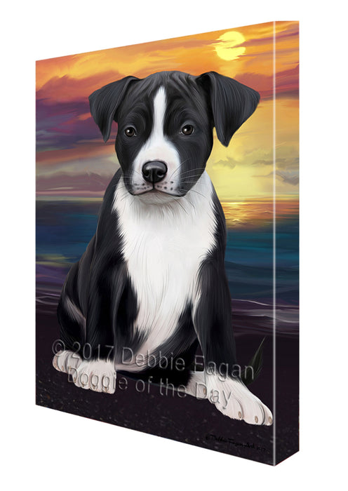 American Staffordshire Terrier Dog Canvas Wall Art CVS51717