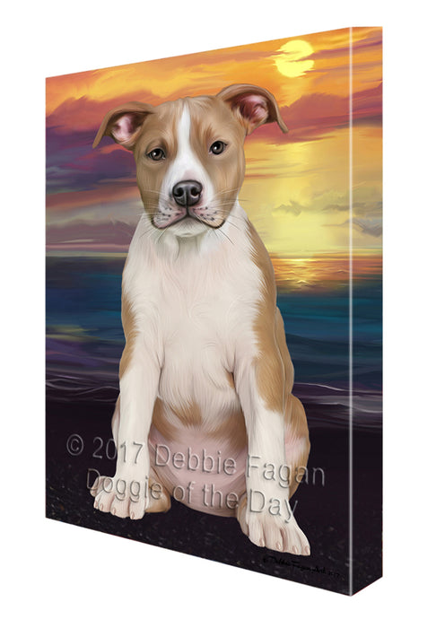 American Staffordshire Terrier Dog Canvas Wall Art CVS51726