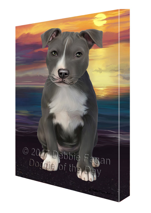American Staffordshire Terrier Dog Canvas Wall Art CVS51735