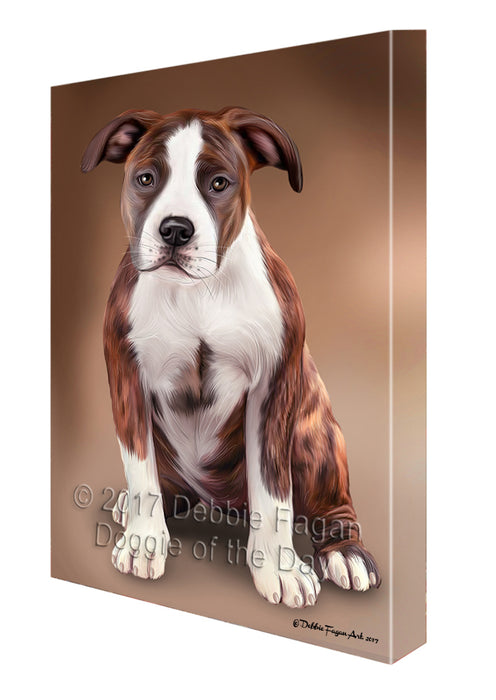 American Staffordshire Terrier Dog Canvas Wall Art CVS51744