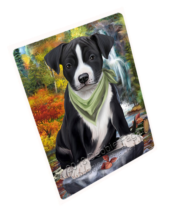 Scenic Waterfall American Staffordshire Terrier Dog Magnet Mini (3.5" x 2") MAG59652
