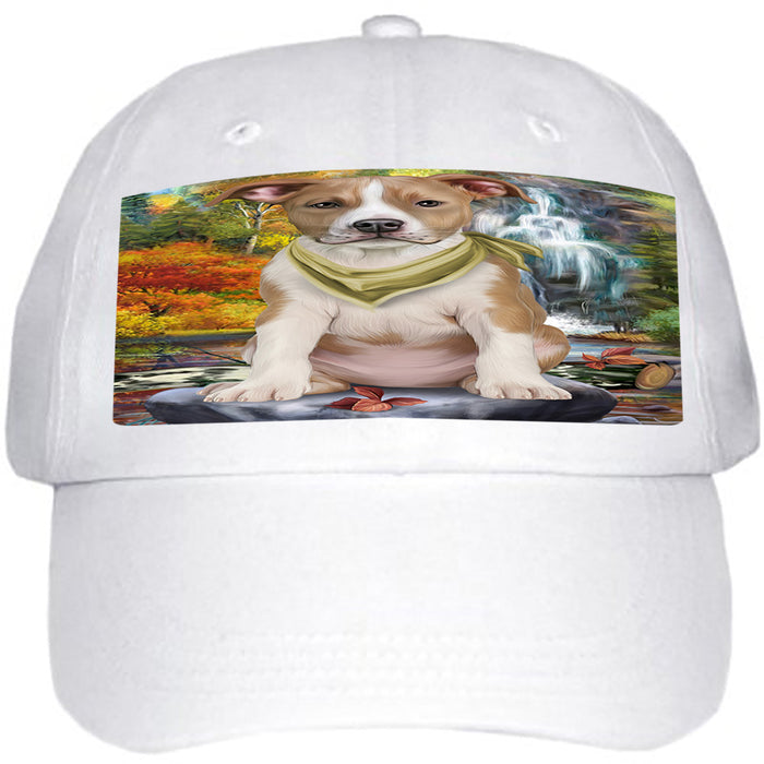 Scenic Waterfall American Staffordshire Terrier Dog Ball Hat Cap HAT59139