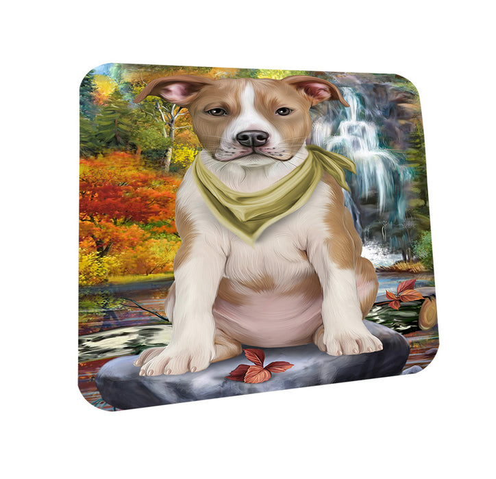 Scenic Waterfall American Staffordshire Terrier Dog Coasters Set of 4 CST51761