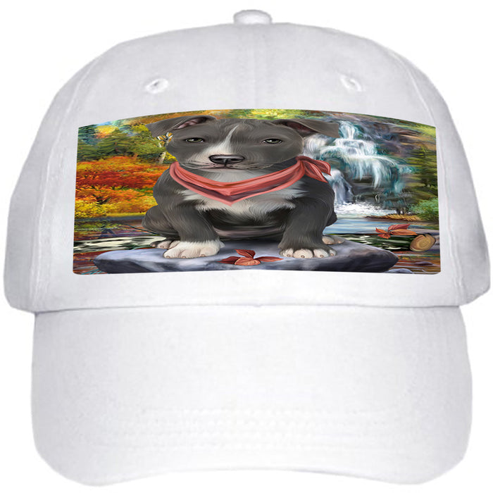 Scenic Waterfall American Staffordshire Terrier Dog Ball Hat Cap HAT59142
