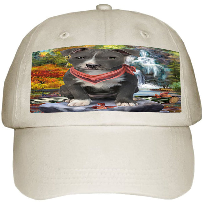 Scenic Waterfall American Staffordshire Terrier Dog Ball Hat Cap HAT59142