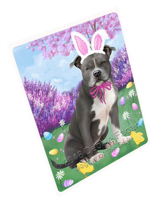 Easter Holiday American Staffordshire Terrier Dog Cutting Board C75813