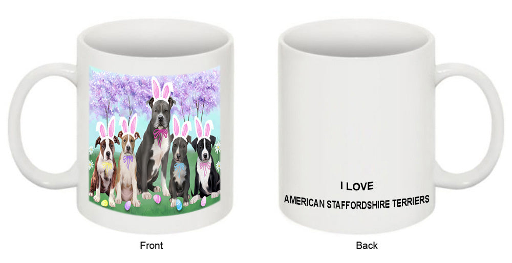 Easter Holiday American Staffordshire Terriers Dog Coffee Mug MUG52262