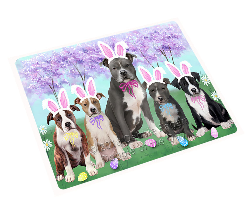 Easter Holiday American Staffordshire Terriers Dog Large Refrigerator / Dishwasher Magnet RMAG103626