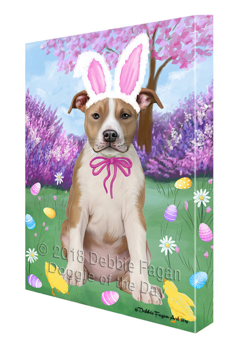 Easter Holiday American Staffordshire Terrier Dog Canvas Print Wall Art Décor CVS134270