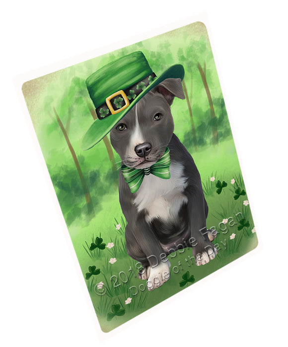 St. Patricks Day Irish Portrait American Staffordshire Terrier Dog Refrigerator / Dishwasher Magnet RMAG104226