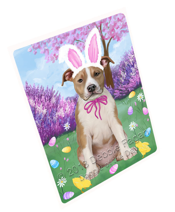 Easter Holiday American Staffordshire Terrier Dog Cutting Board C75819