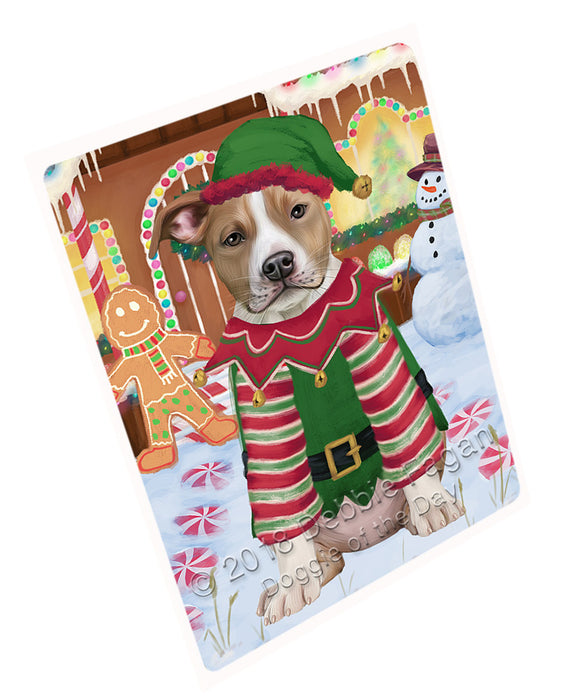 Christmas Gingerbread House Candyfest American Staffordshire Terrier Dog Cutting Board C73557