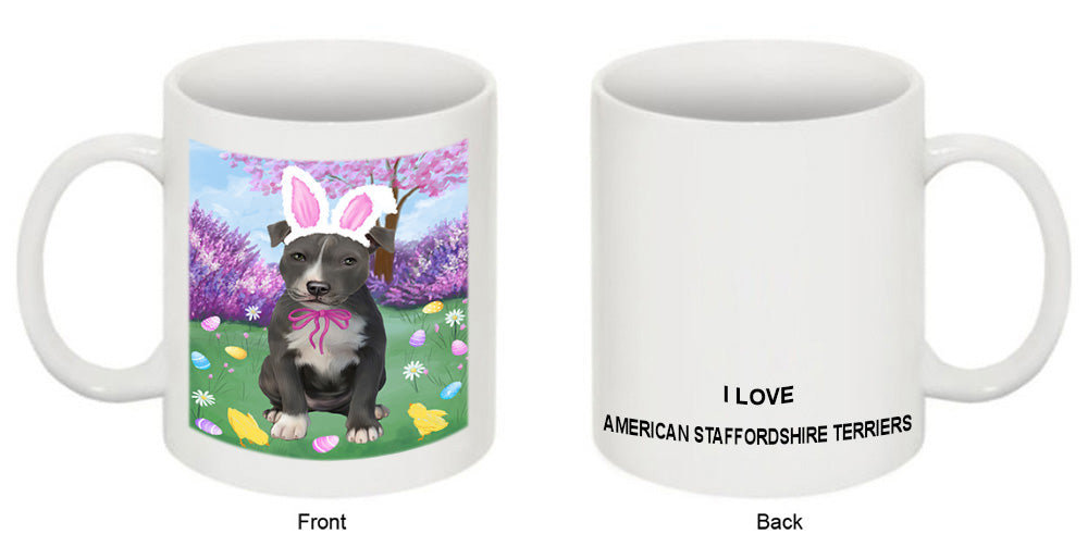 Easter Holiday American Staffordshire Terrier Dog Coffee Mug MUG52264