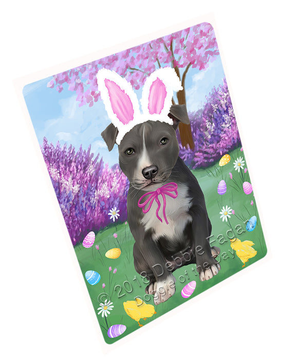 Easter Holiday American Staffordshire Terrier Dog Large Refrigerator / Dishwasher Magnet RMAG103638