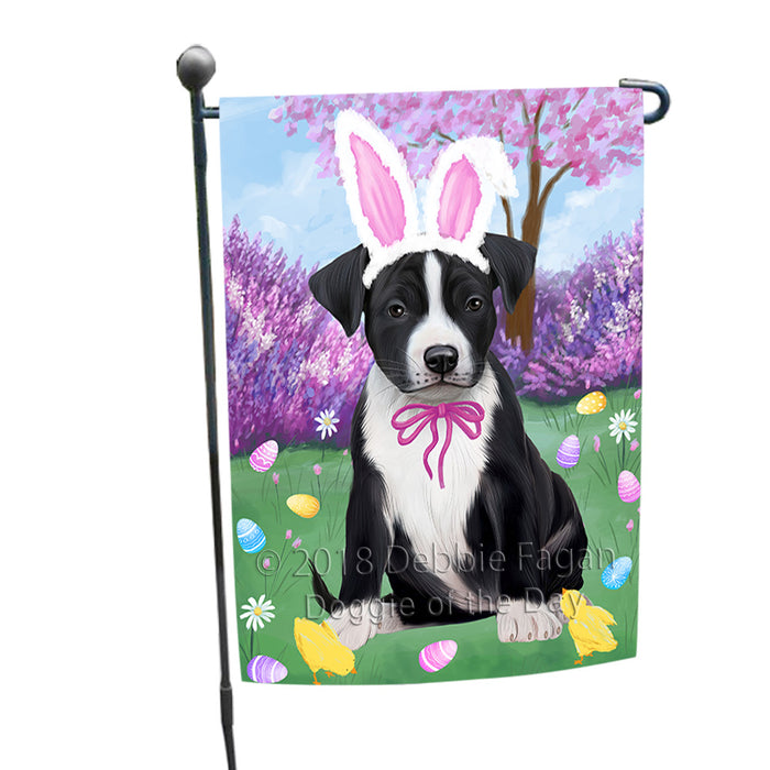 Easter Holiday American Staffordshire Terrier Dog Garden Flag GFLG57524