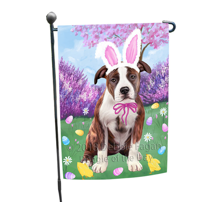 Easter Holiday American Staffordshire Terrier Dog Garden Flag GFLG57525