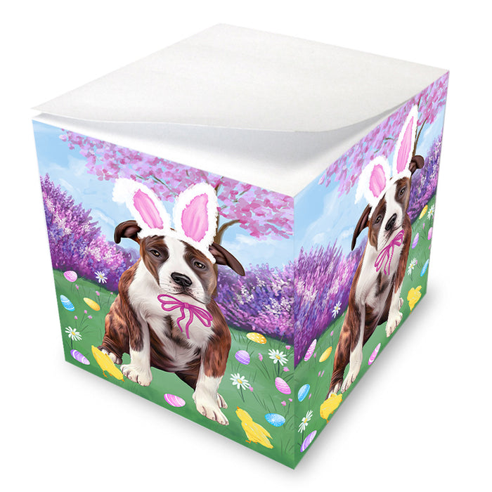 Easter Holiday American Staffordshire Terrier Dog Note Cube NOC54985