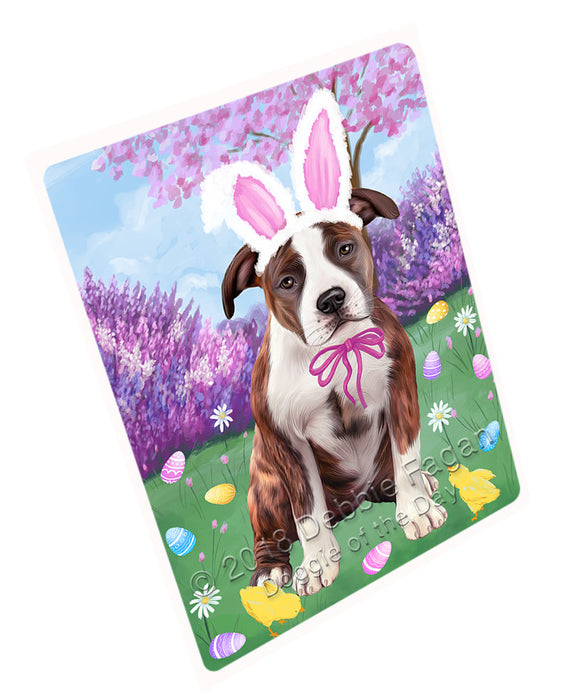 Easter Holiday American Staffordshire Terrier Dog Large Refrigerator / Dishwasher Magnet RMAG103650